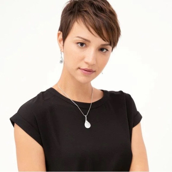 Gently Used Brighton Twirl French Earrings and Necklace - Picture 6 of 8